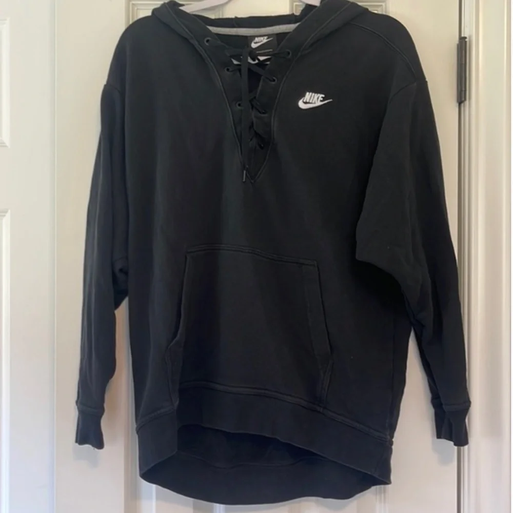 Nike hoodie , lace up hockey style front
